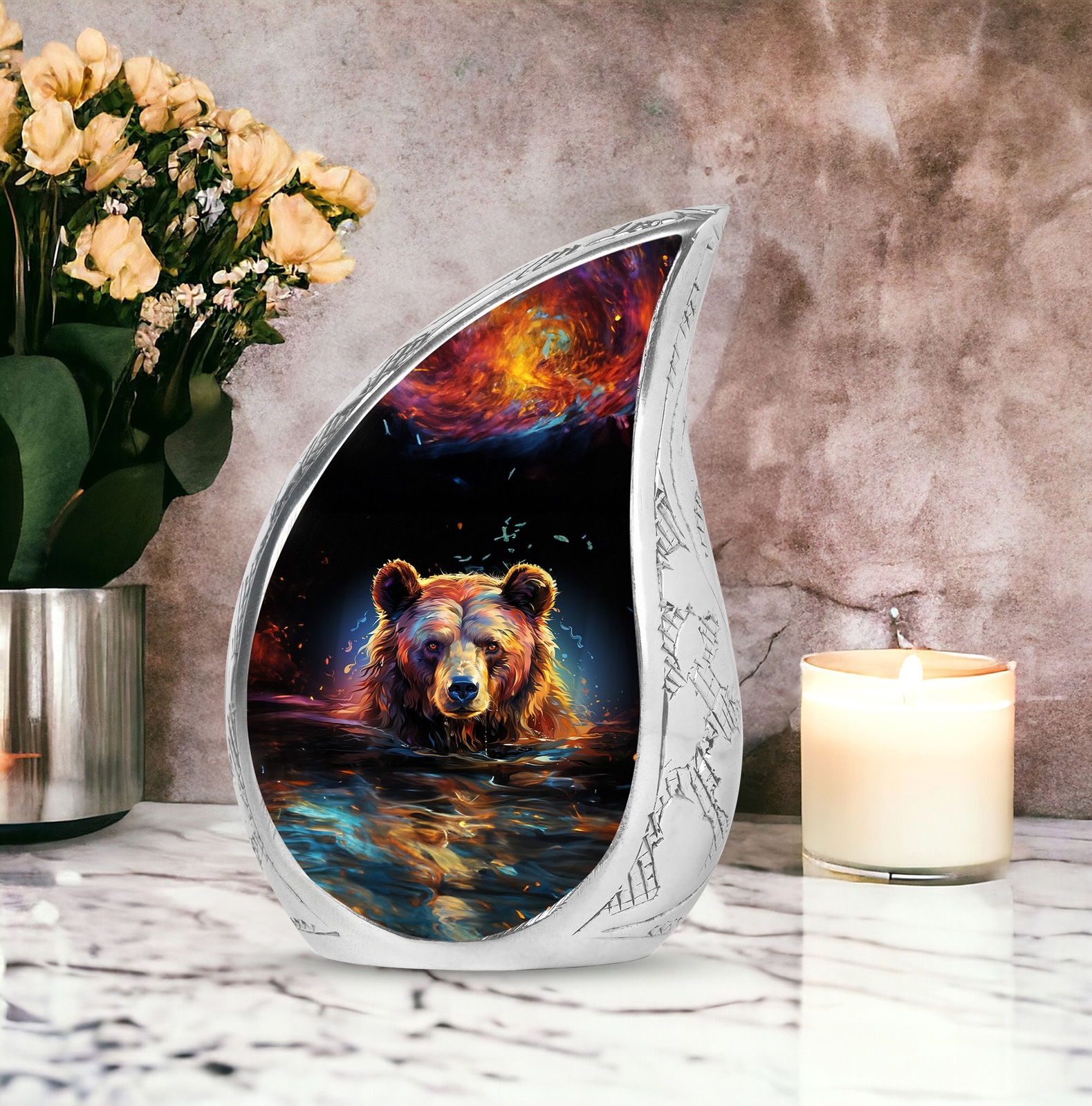 Bear Ash Holder For Human Ashes Cremation Urns For Women Decorative Urn 10 Inch