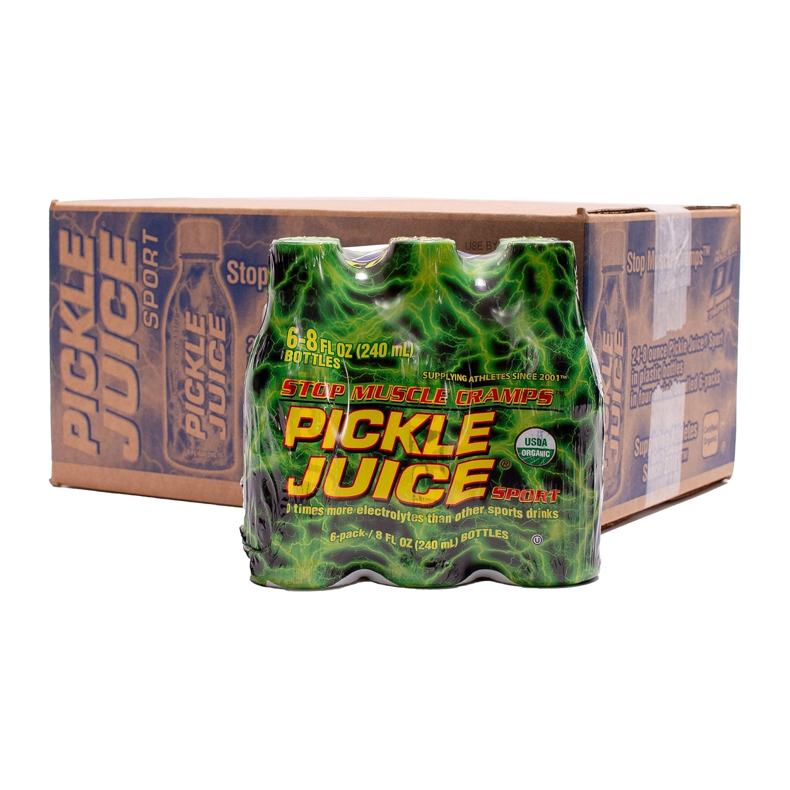 Pickle Juice Sports Drink – Fast Cramp Relief, Electrolytes, Organic, 24 Pack