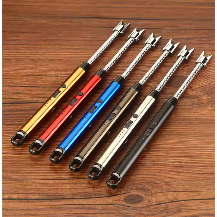 Electric Lighter Arc USB Rechargeable Candle BBQ Electronic Windproof Kitchen
