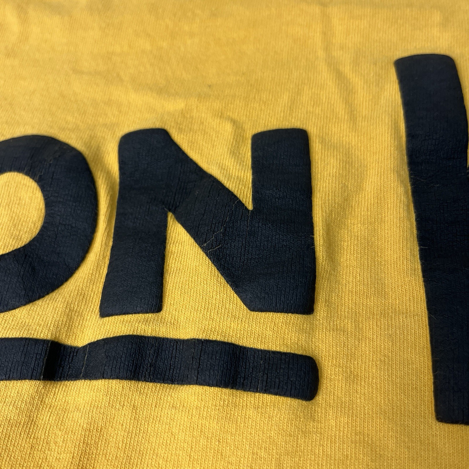 Disney Spirit Jersey Mens XL Yellow The Lion King Long Sleeve Pullover Cotton