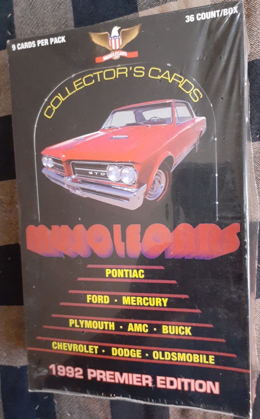 1992 Collect-A-Card Muscle Cars Premier Edition Collectors Factory Sealed Box