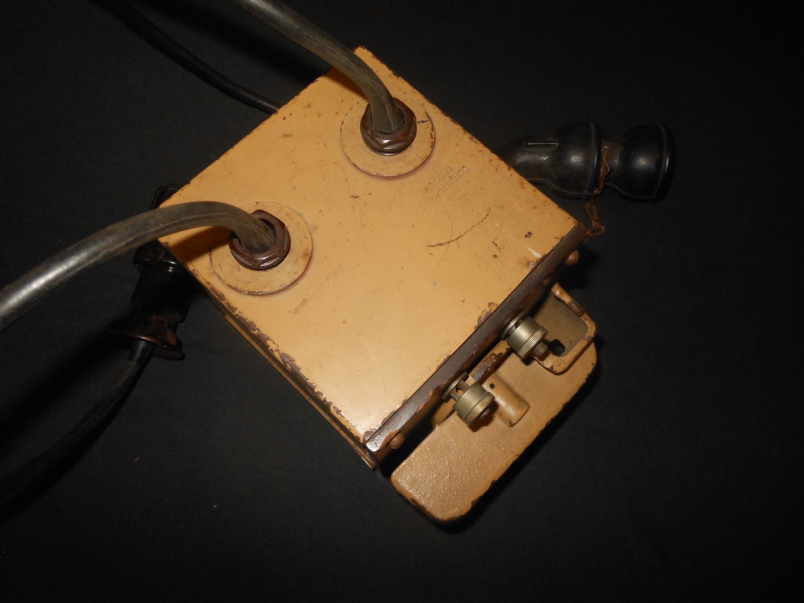 WW2 German Wehrmacht – BATTERY CONNECTION BOX – SEARCHLIGHTS RADIO FLAK – RARE!