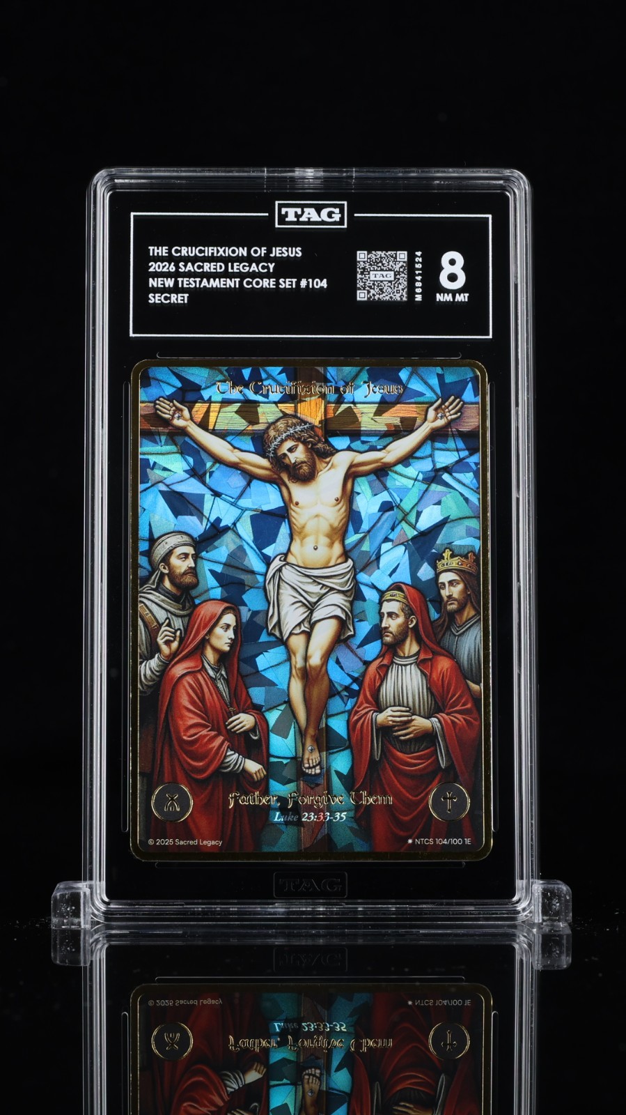 2025 Sacred Legacy “The Crucifixion of Jesus” 104/100 Stained Glass TAG 8