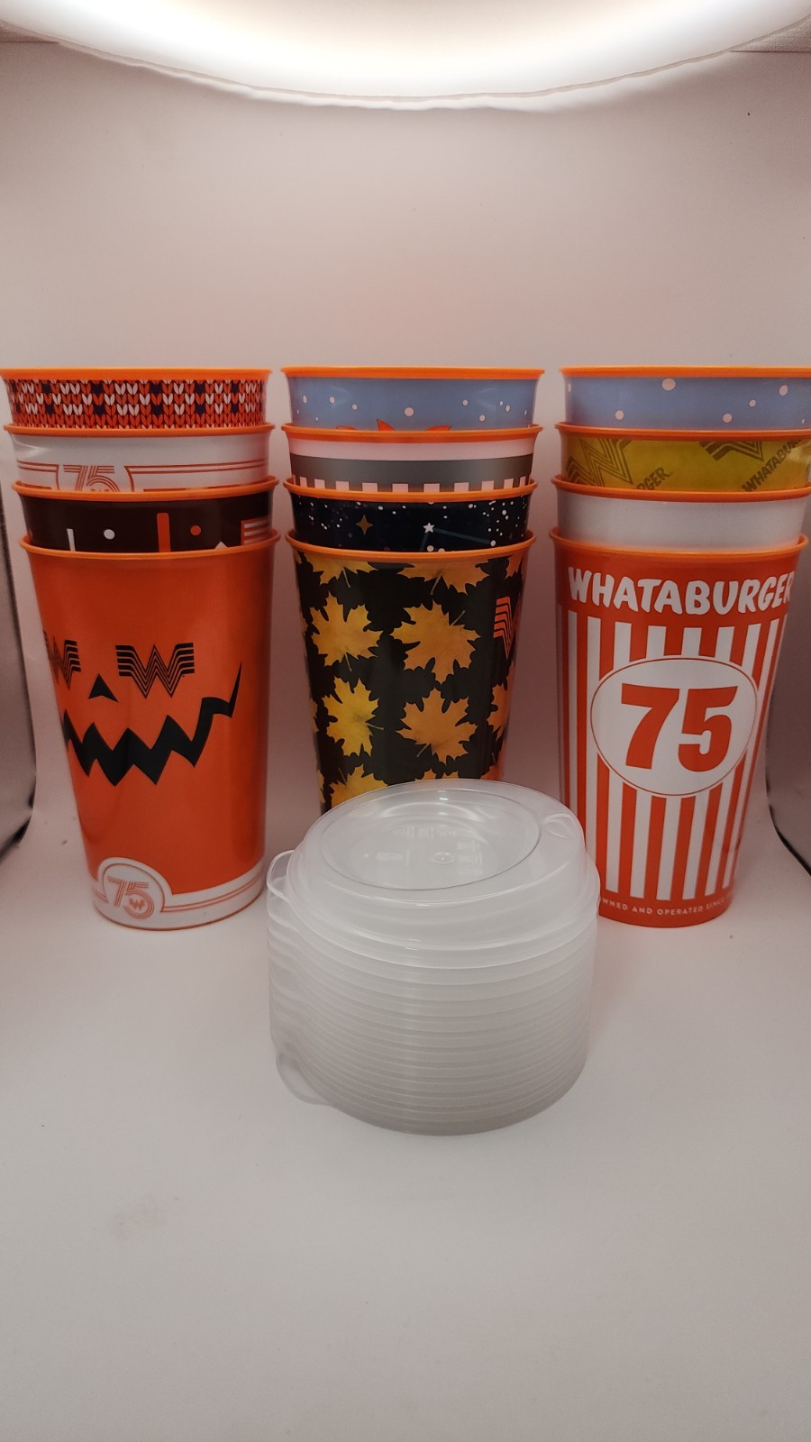 WHATABURGER – 75th Anniversary – Limited Edition 32 oz Collector Cups Set of 12