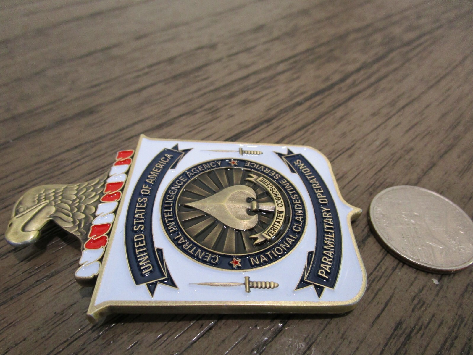 Covert Operations HUMINT Clandestine Paramilitary CIA Challenge Coin
