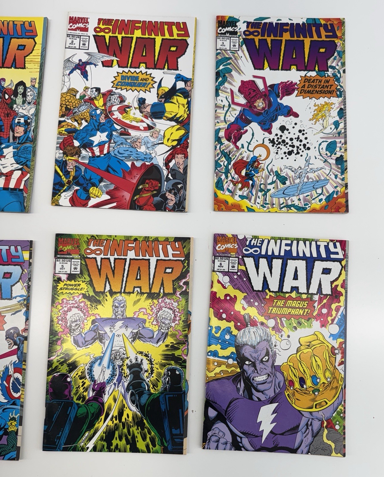The Infinity War #1 – #6 Complete Series (1992) Marvel Comics – Excellent