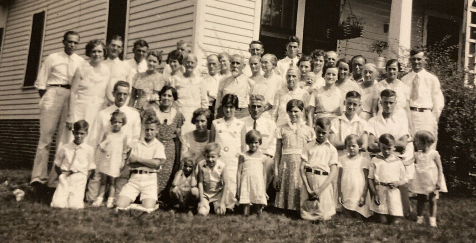 1930s Women Men Children Family Fashion Des Moines Iowa Original Photo P11m18