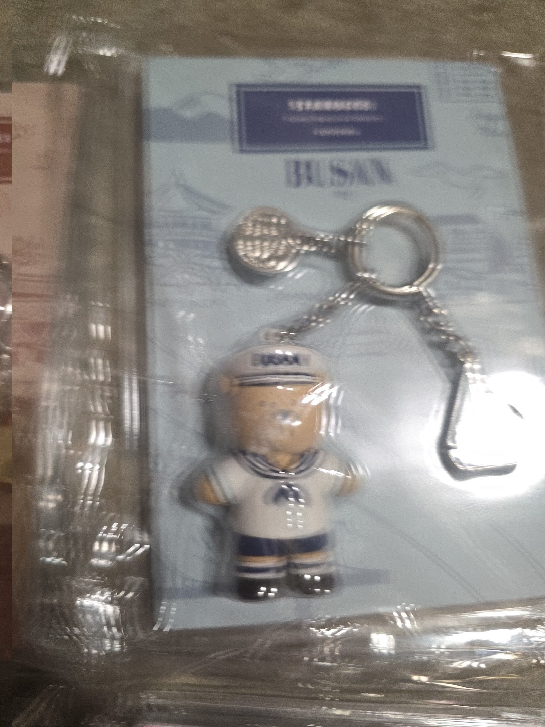 Starbucks Character Bear Charm Keychains South Korea Regional Collection