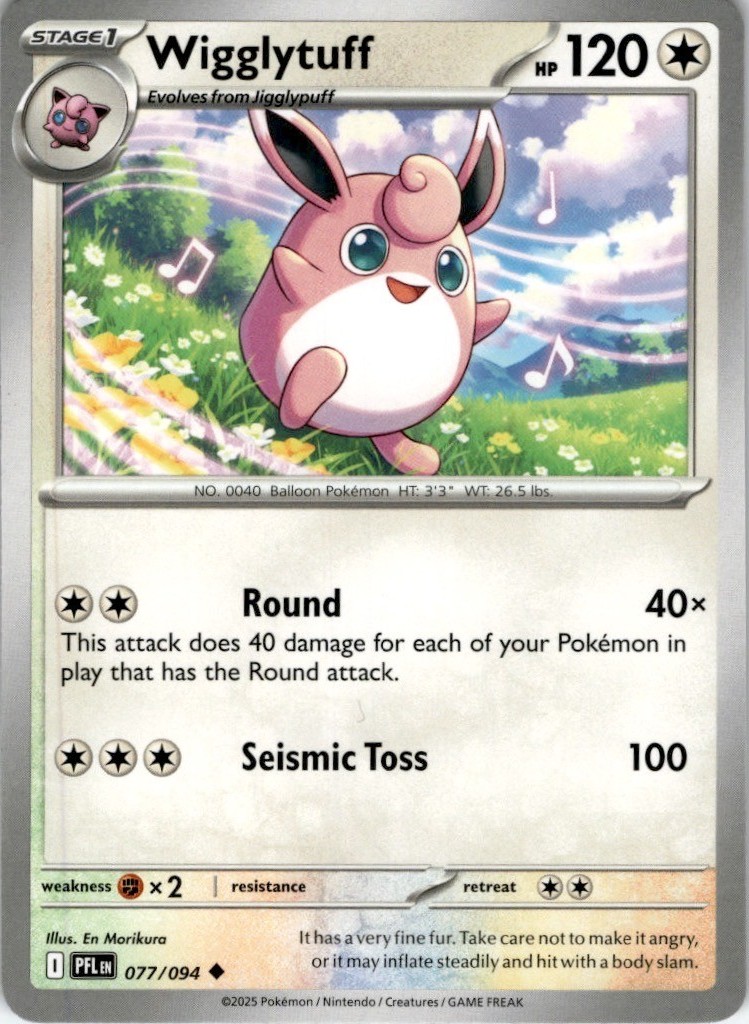 Wigglytuff Uncommon ME02: Phantasmal Flames 077/094 NM