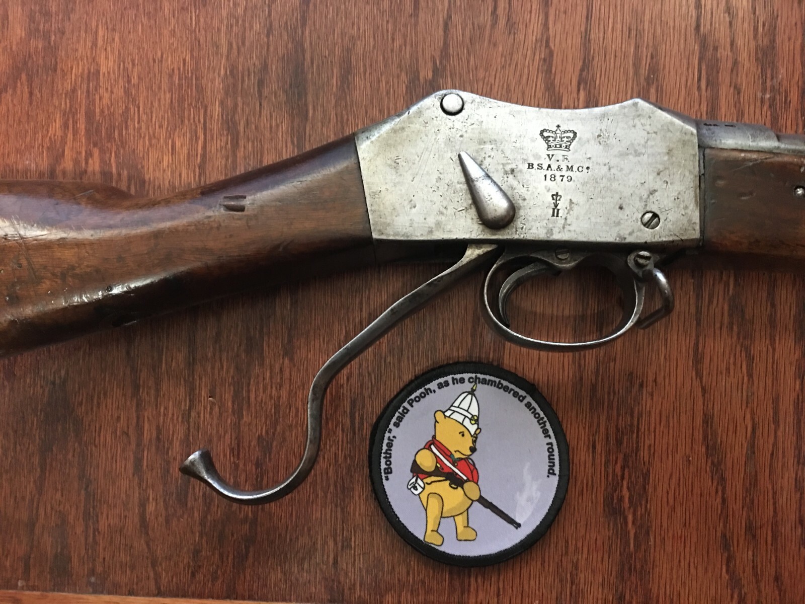 Martini Henry Fix Bayonets Morale Patch Tactical Military Army Badge Hook Flag