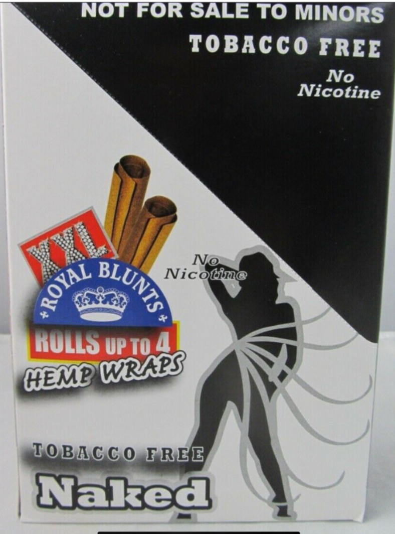 Royal extra wide Herbal Papers Naked/Natural 6/2ct Packs