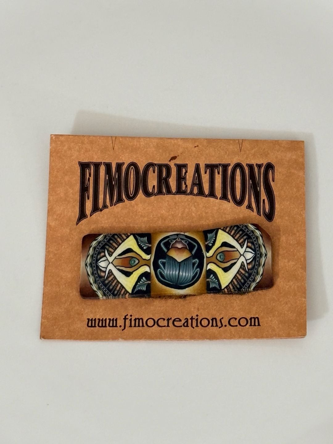 Fimocreations Jon Anderson Polymer Clay Miniature Scarab Beetle Figurine