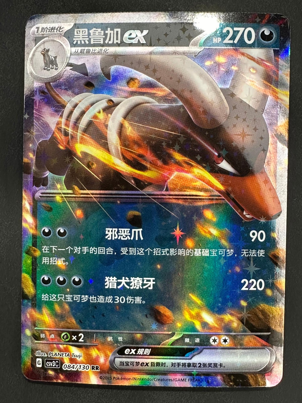 HOUNDOOM EX 84 FEARLESS TERASTAL POKEMON CHINESE NM