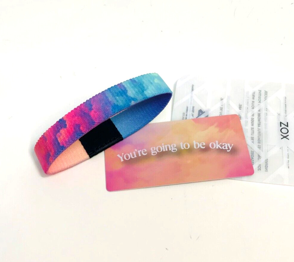 ZOX **New YOU’RE GOING TO BE OKAY** Large Single New IN PKG Wristband w/Card