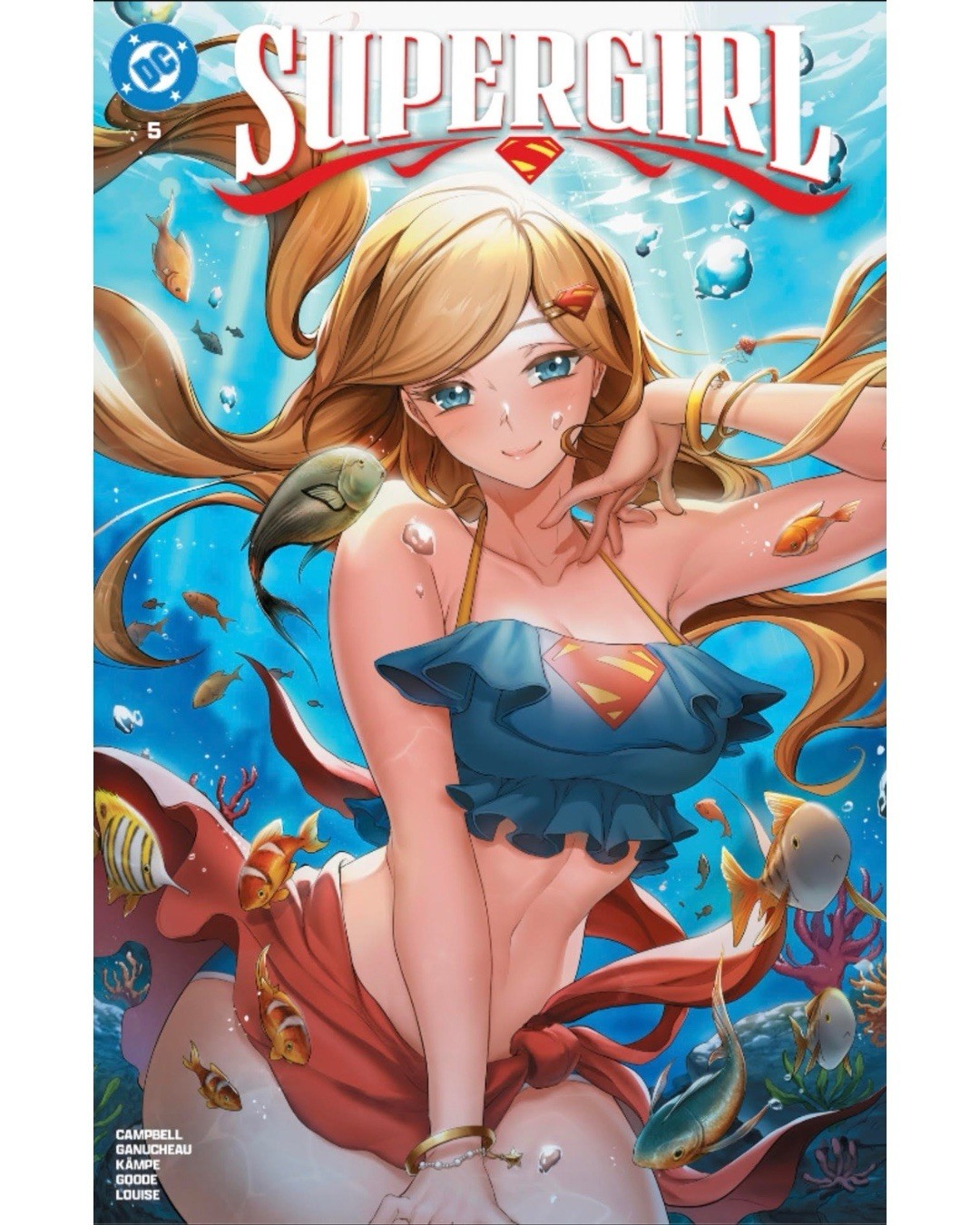 SUPERGIRL #5 RACHTA LIN TRADE FOIL VARIANT NM DC Swimsuit