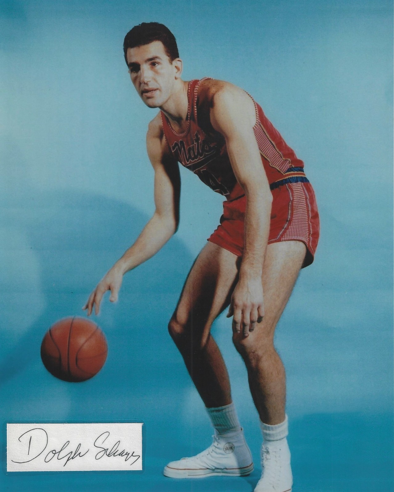 Dolph Schayes Autographed Signed 8×10 Photo – NBA Nationals 76ers – HOF – w/COA