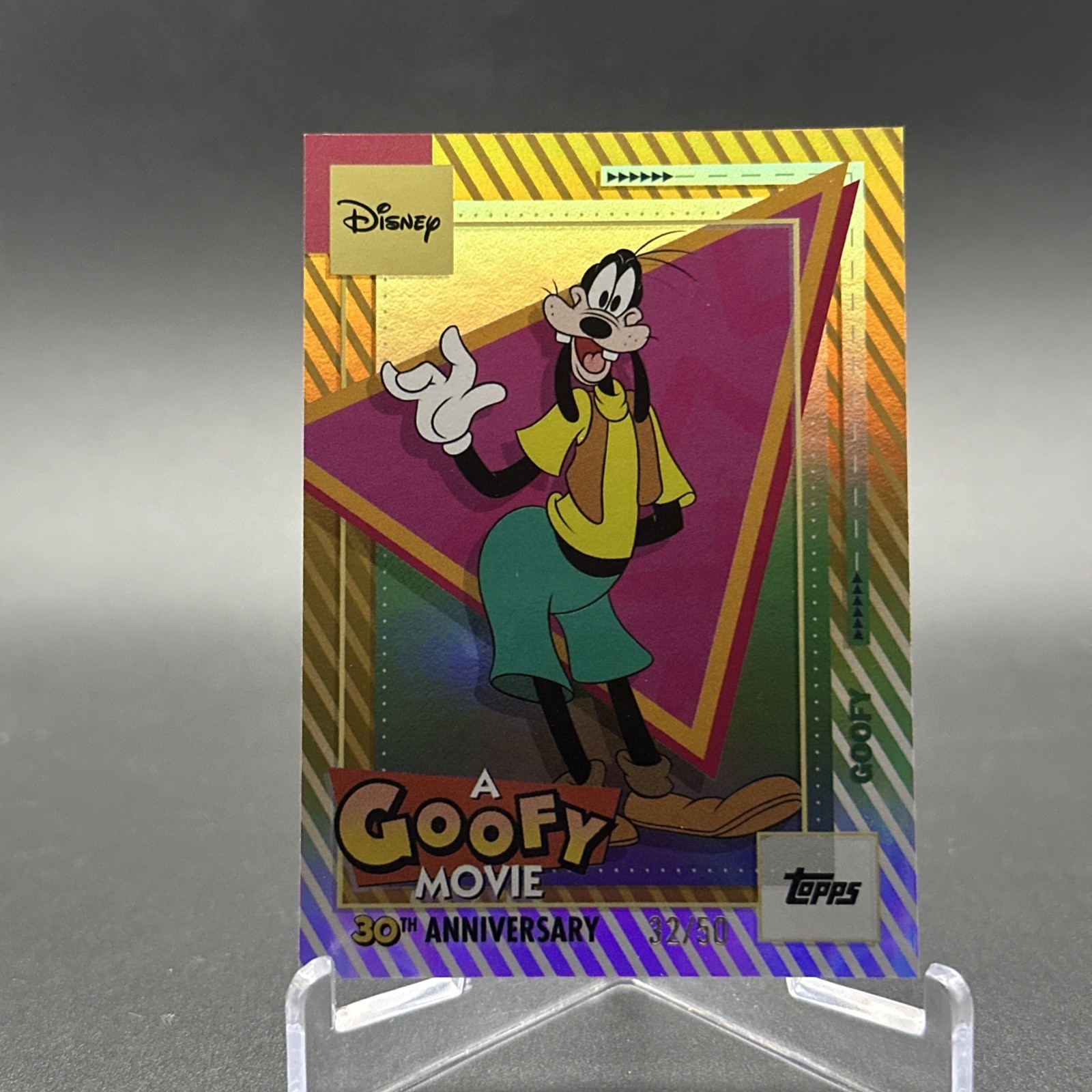 2026 Topps Disney Neon A Goofy Movie 30th Anniversary Goofy /50 AGM-1