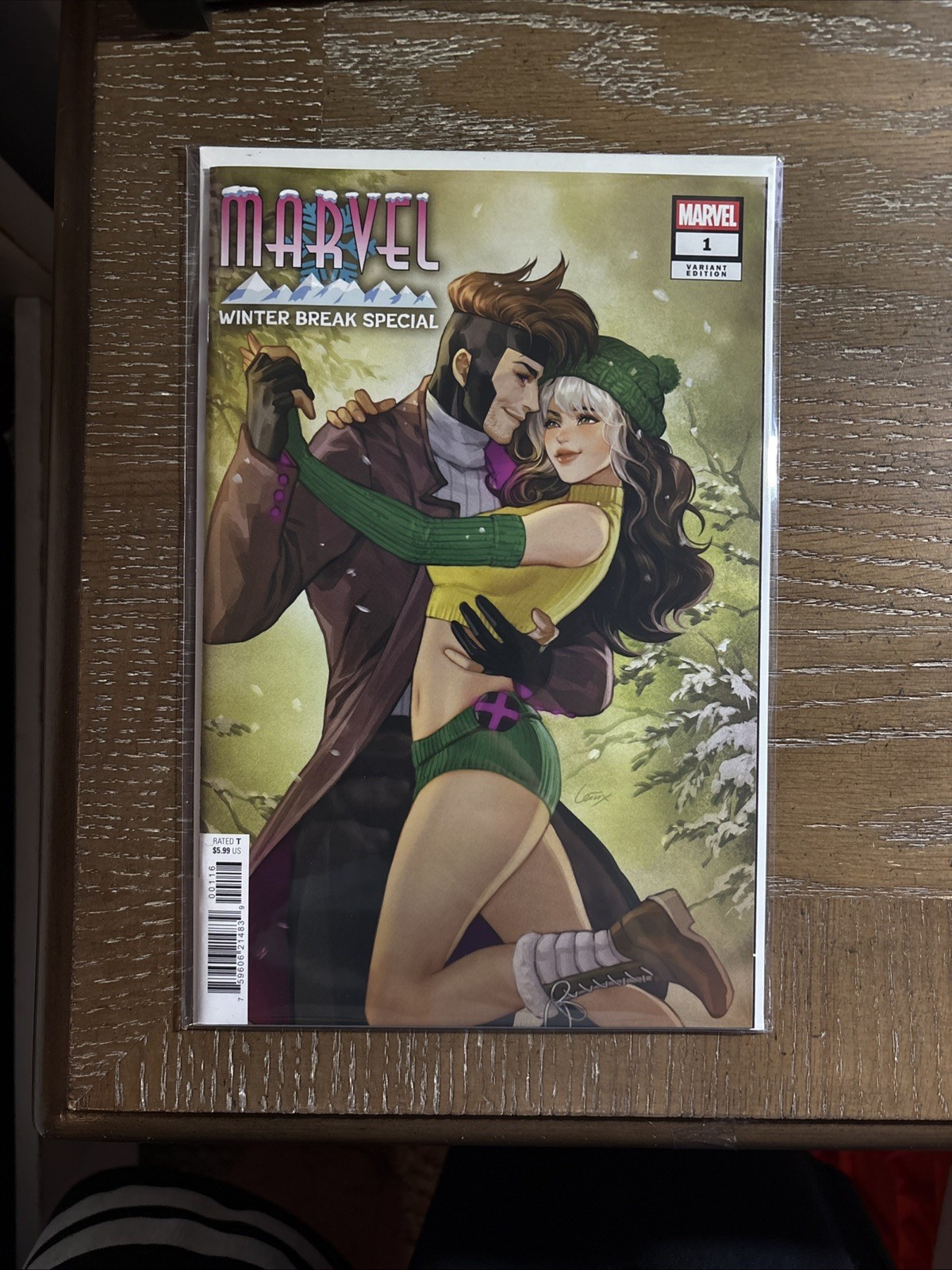 Marvel Winter Break Special #1 1:25 Leirix Li Variant Rogue Gambit 🔥 ❄️