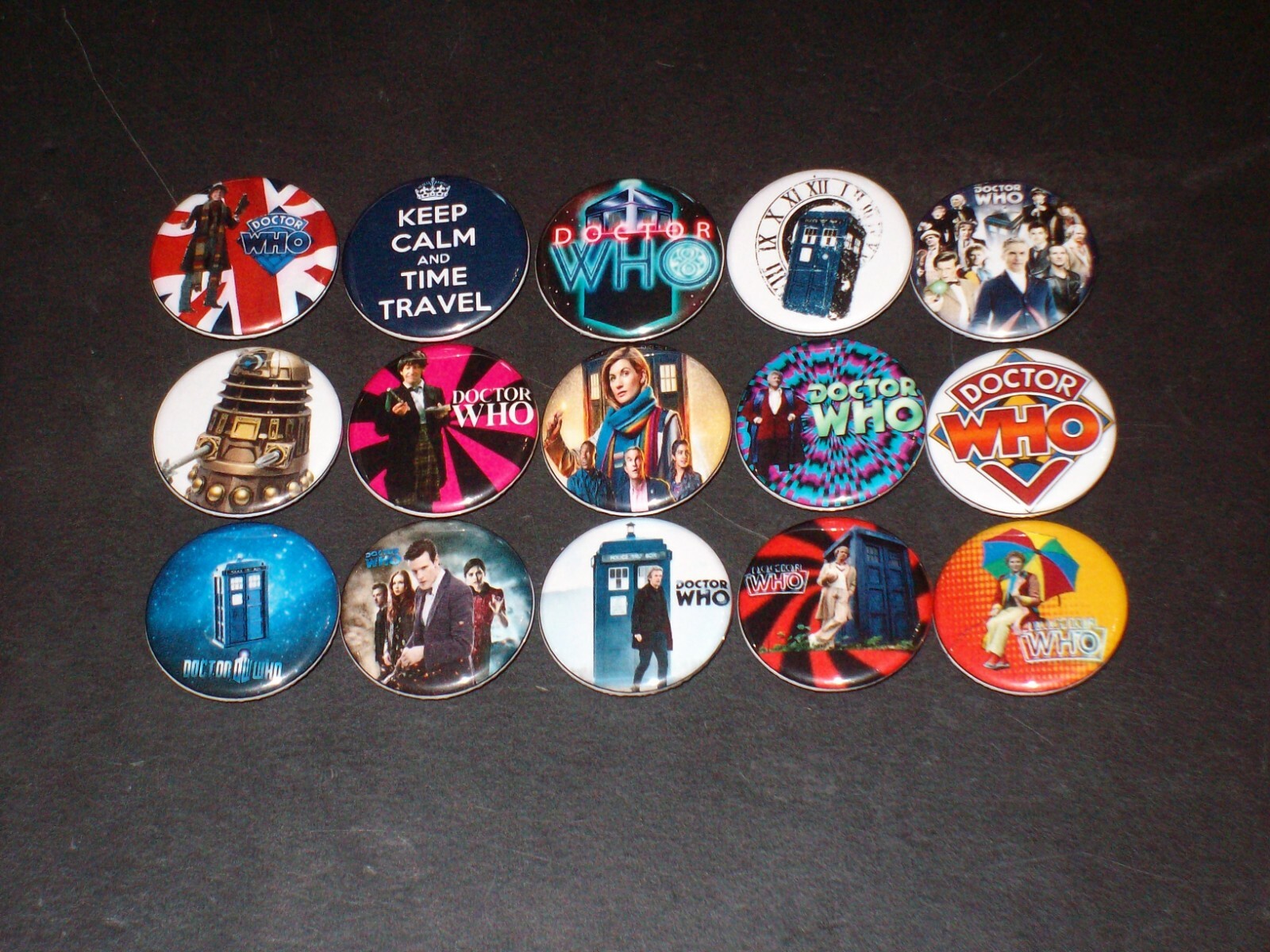 Doctor Who Buttons/ Pins 15