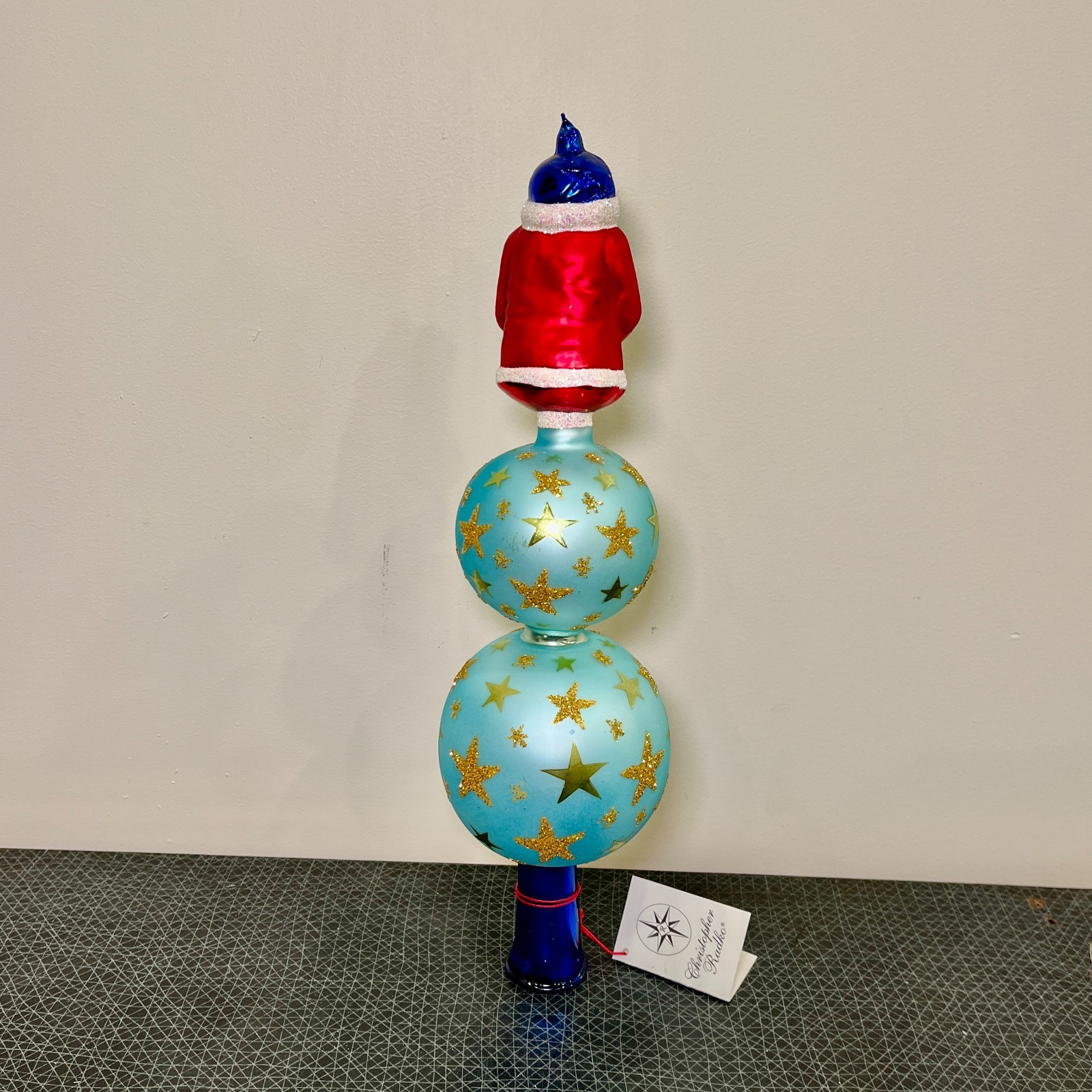 NEW 1999 Christopher Radko Twilight Santa Finial Christmas Tree Topper 14-1/2 in