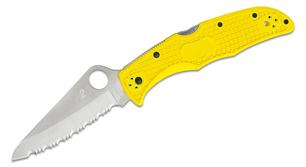 Spyderco C91SYL2 Pacific Salt Folding Knife 3.8″ Serrated Blade