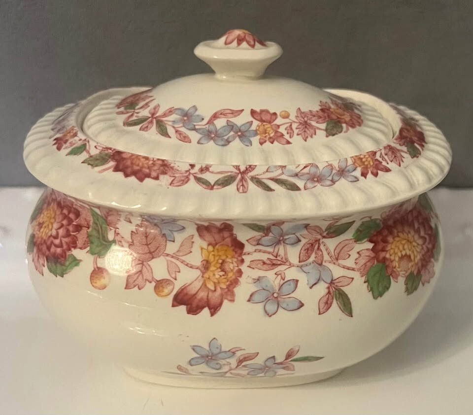 Vintage Spode Copeland Spode’s Aster Sugar Bowl with Lid – Made in England