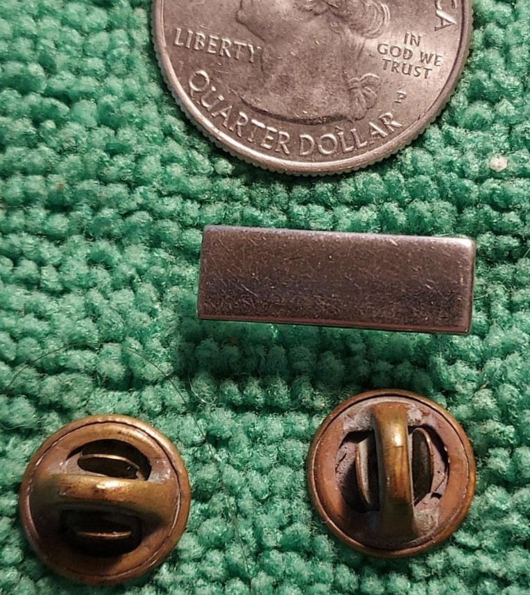 LIEUTENANT N.S. MEYER INC. N.Y. STERLING BAR LAPEL PIN MARKED USMC 97