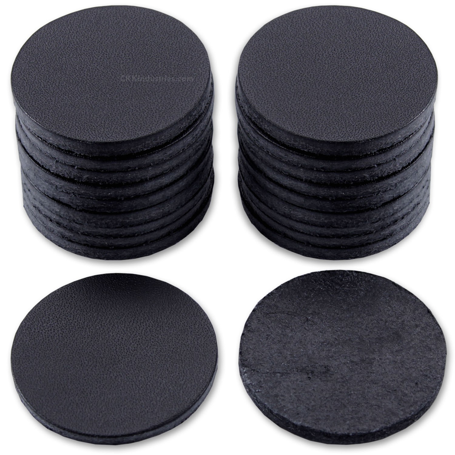 Leather Knife Handle Washers – (1.50in) – (Multiple Color Options) – (20 Pack)