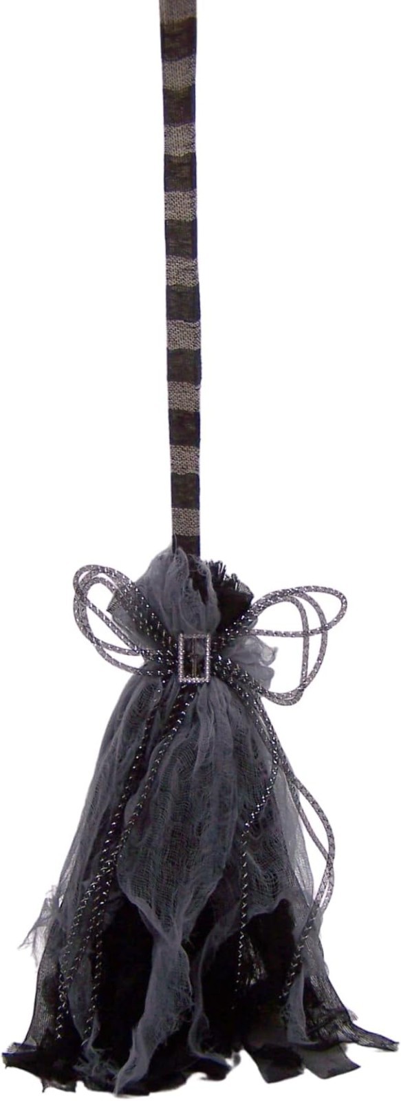 Halloween Animated Black and Gray Witches Dancing Broom with Sound Effects,35 in