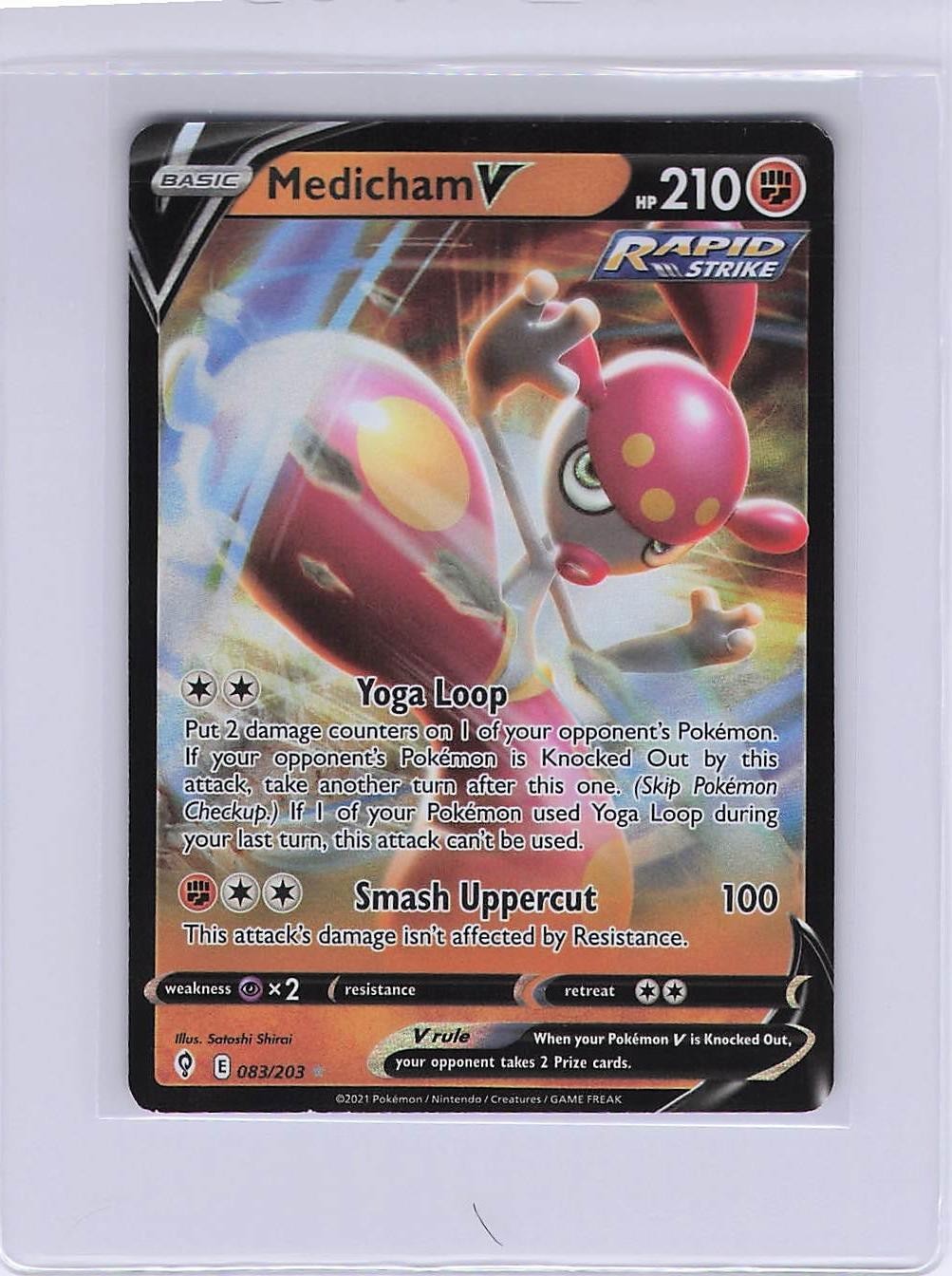 Medicham V – 083/203 Evolving Skies Ultra Rare • 083/203 Near Mint