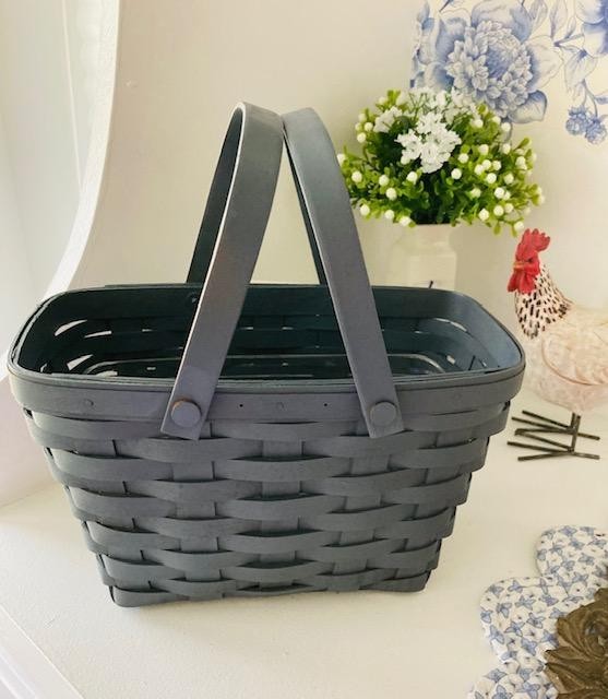 Longaberger Special Event BASKET in Dark PEWTER GRAY w/ bonus – PLS Read