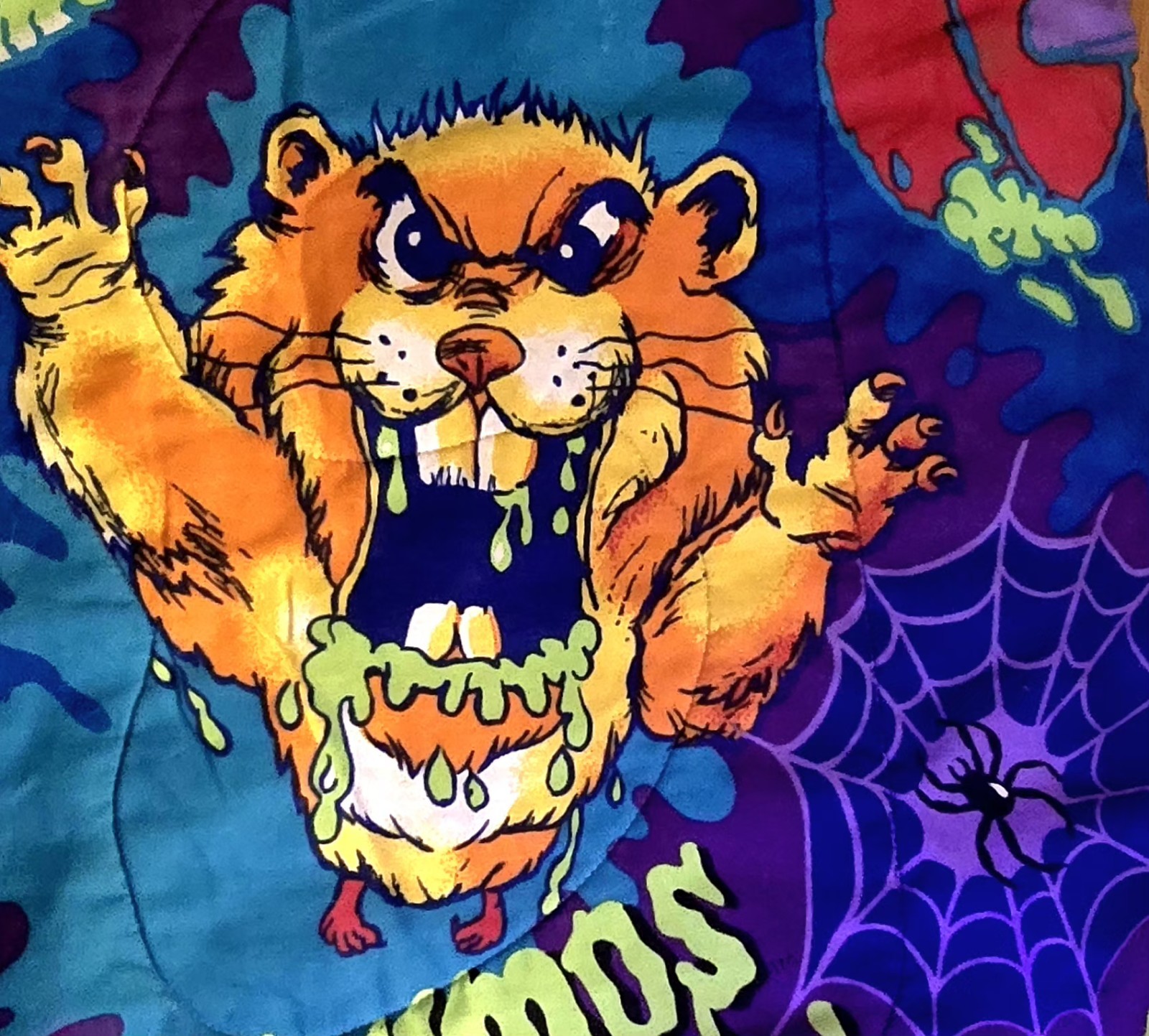 Vintage Goosebumps Comforter Blanket 90s Reversible RL Stine