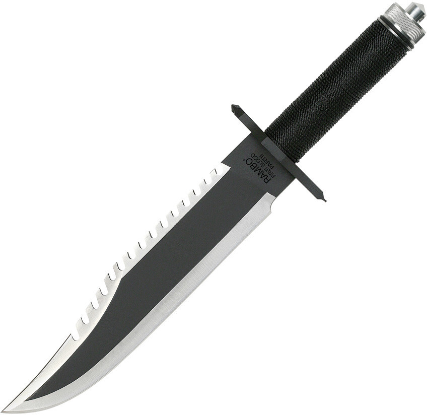 Rambo First Blood Part II Standard 10″ Black Officially Licensed Knife 9294