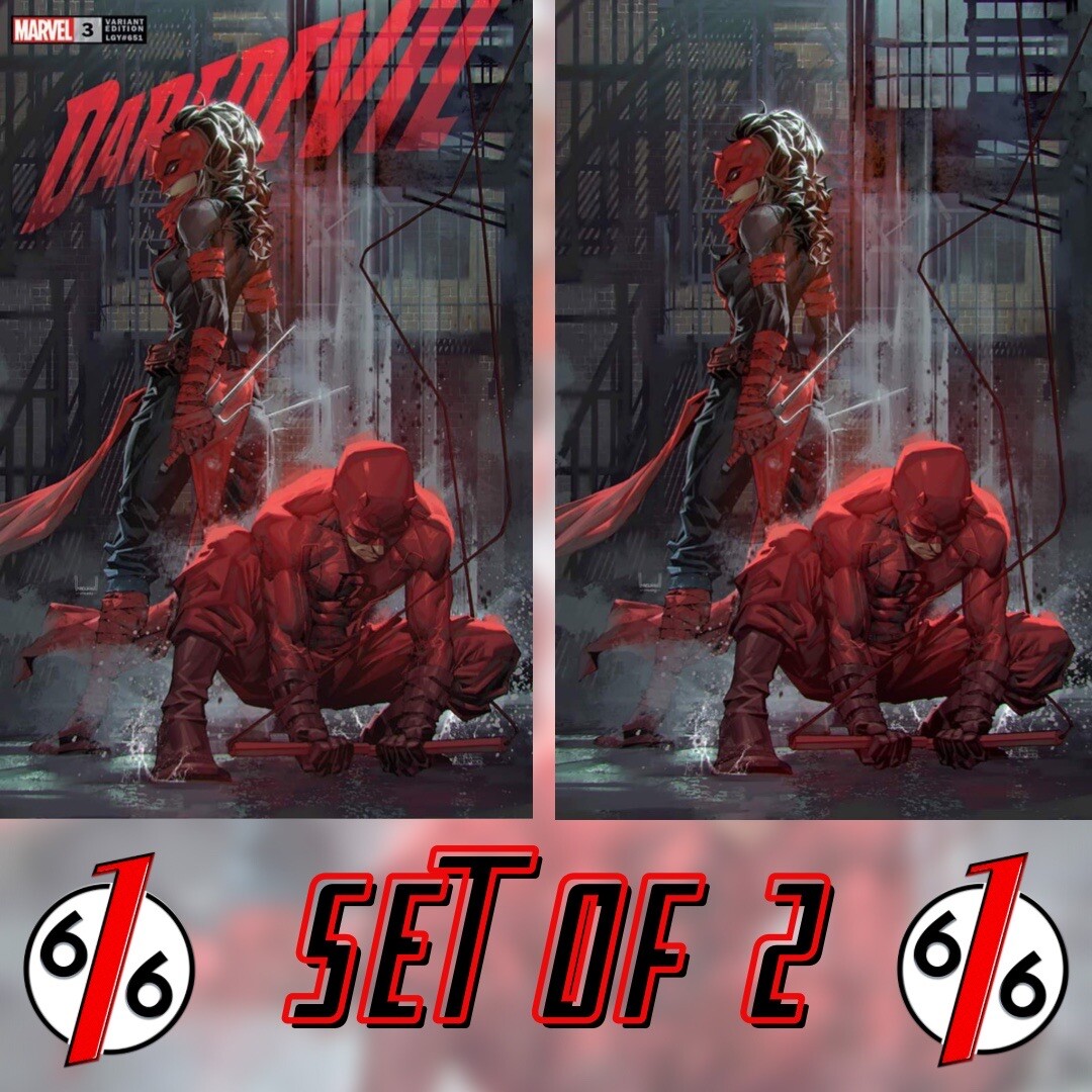 🚨🔥 DAREDEVIL #3 KAEL NGU Unknown 616 Variant Set Trade & Virgin ELEKTRA