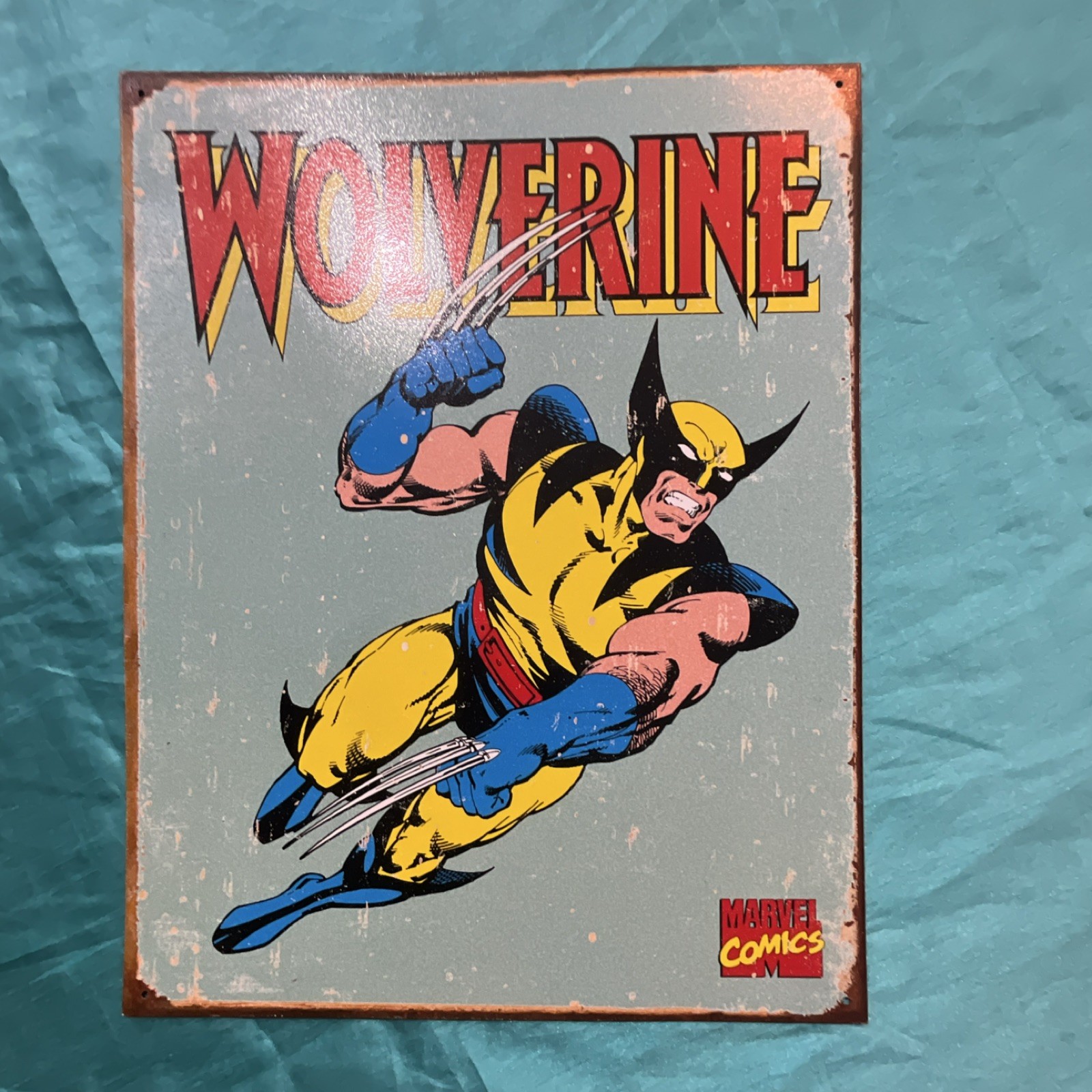 Marvel Comics Wolverine Metal Poster Licensed Reproduction 2007 Unframed