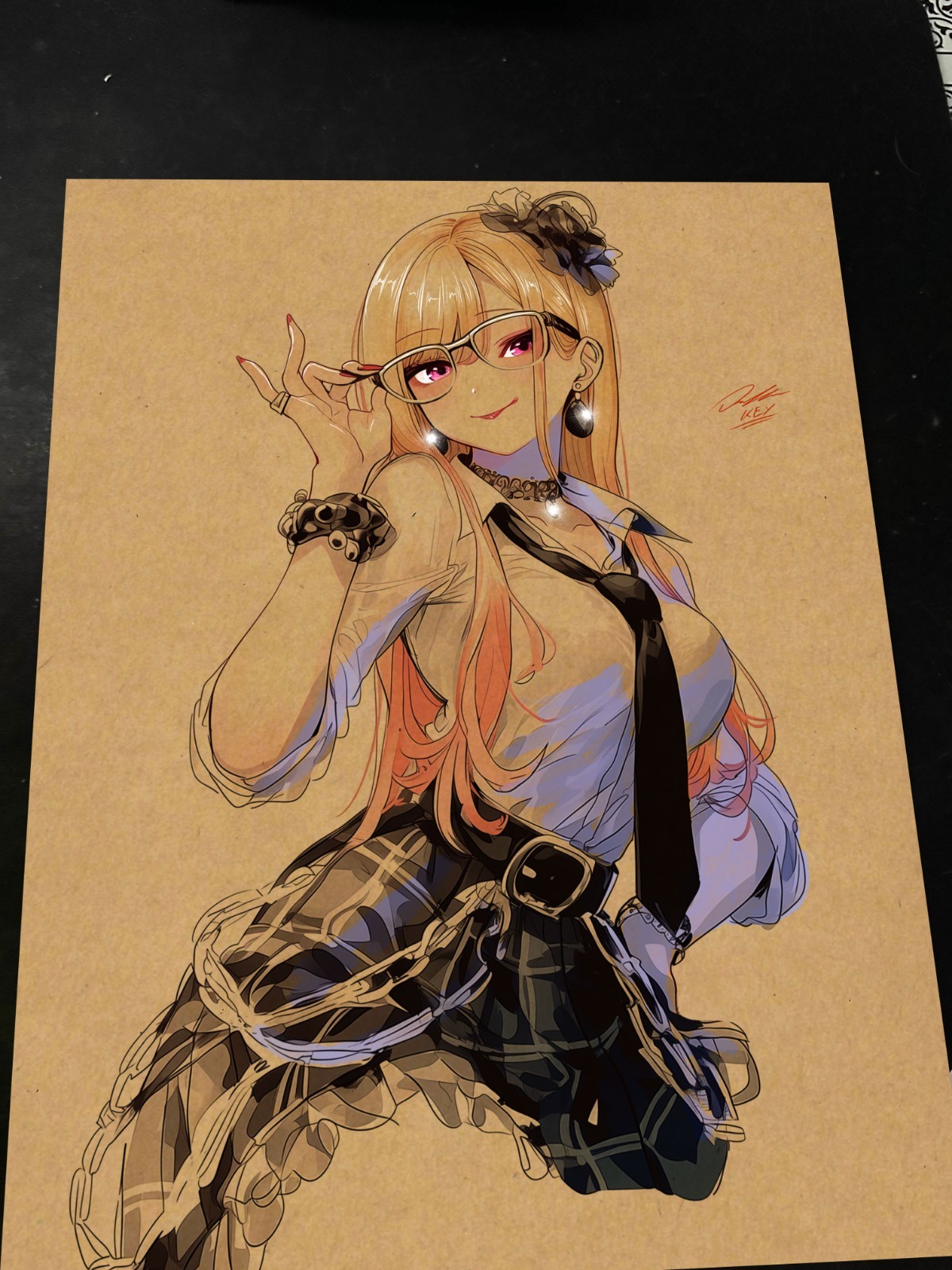 Marin Kitagawa Art Print Signed 8.5×11 | Art by Keyeske