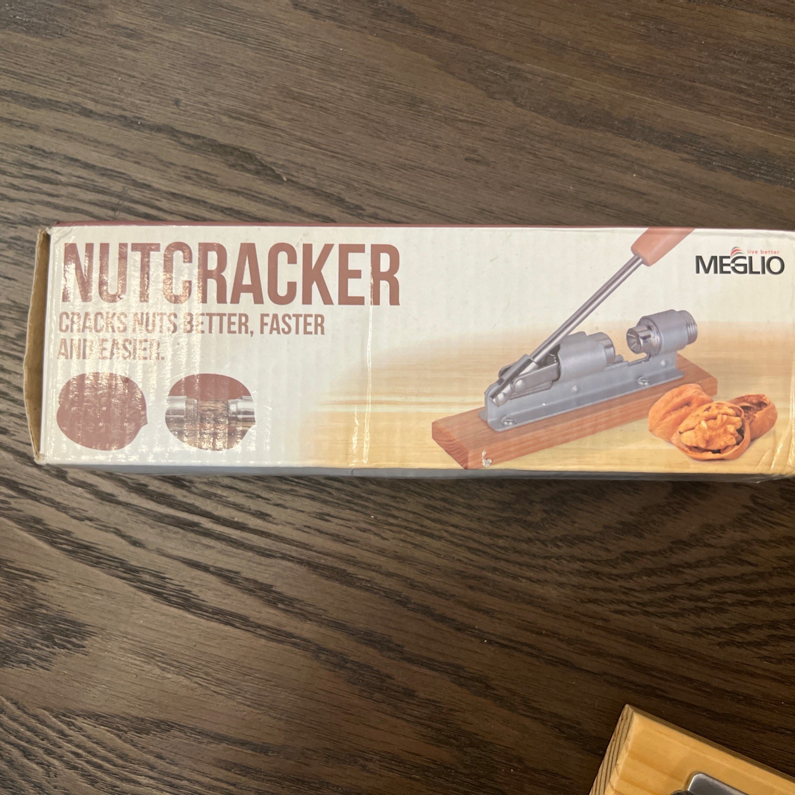Meglio Nutcracker New Open Box 9″x2″ Base 14″ Total Steel 0898