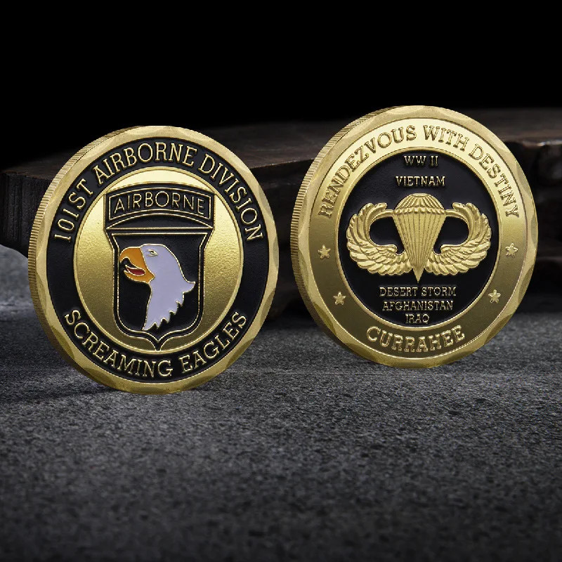 Army 101st Airborne Screaming Eagles Challenge Coin Collectable Commemorative