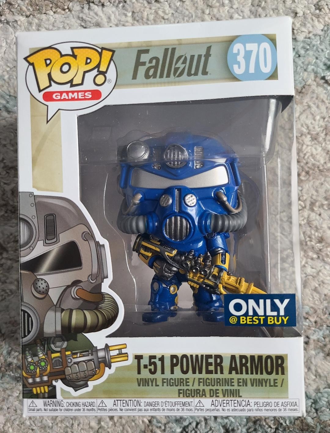 1pcs Funko Pop! Games Fallout #370 T-51 Power Armor Best Buy Exclusive Vaulted