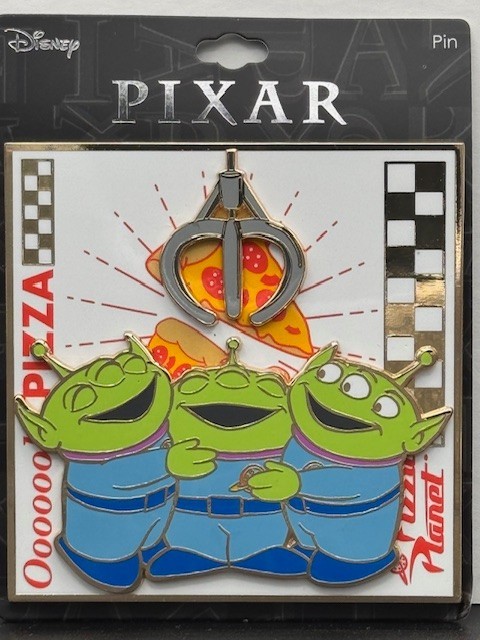 OOOH PIZZA! – TOY STORY – LGM – (Little Green Men) – ALIENS – Disney JUMBO Pin