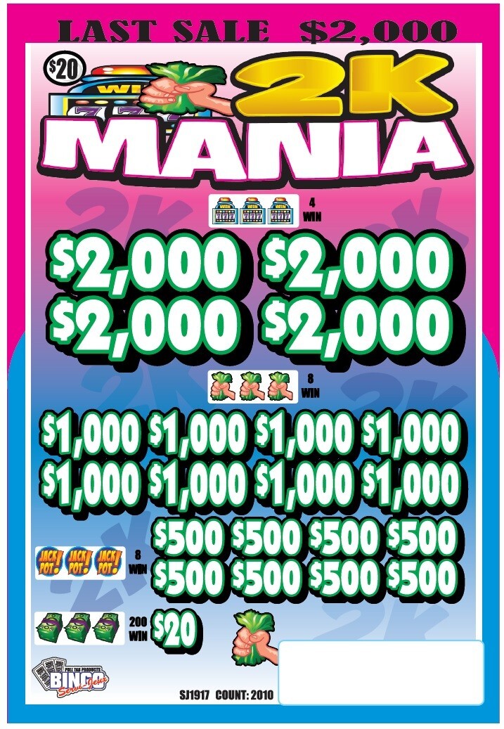 NEW pull tickets 2K MANIA **20 pt Game** – Instant Tabs