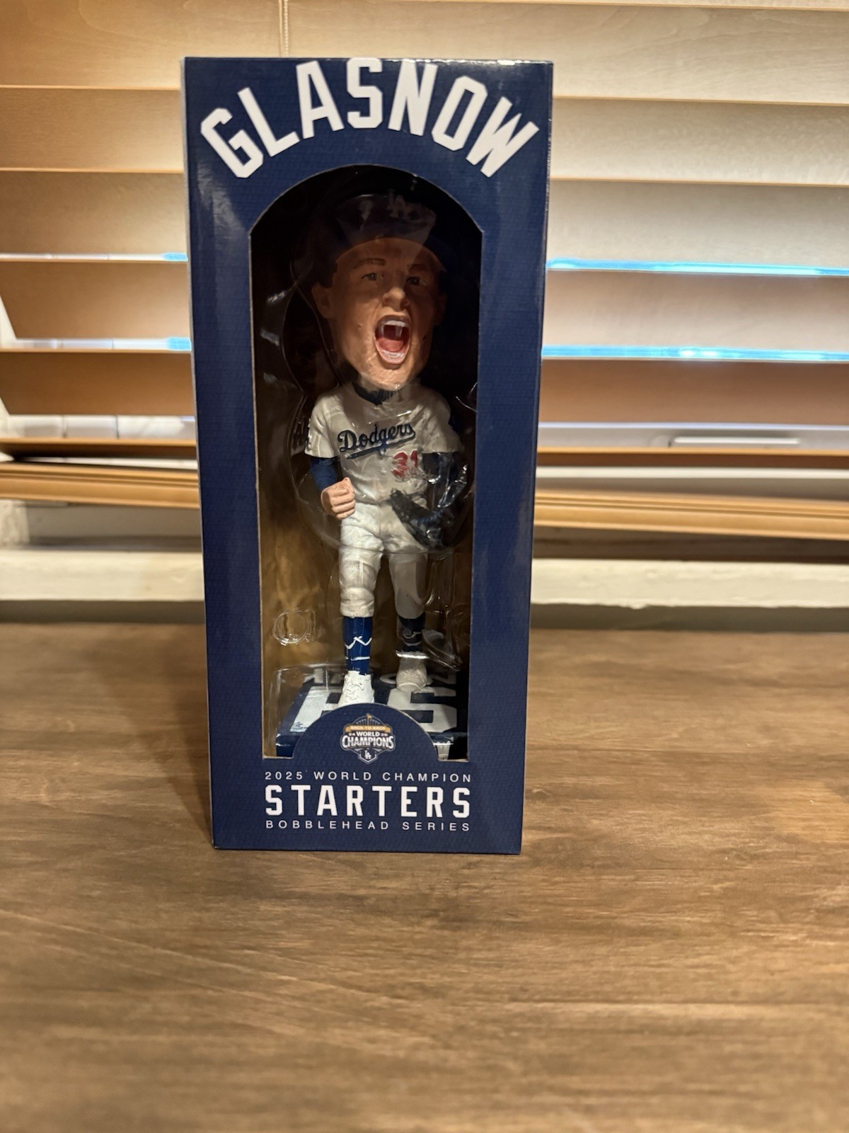Los Angeles Dodgers Bobblehead Tyler Glasnow World Champions Starters