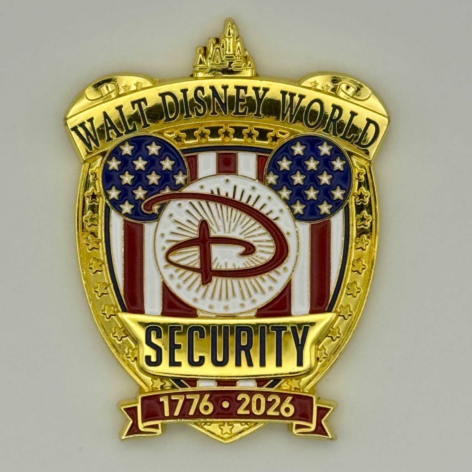 Walt Disney World Security 250th Anniversary USA American 4th Challenge Coin