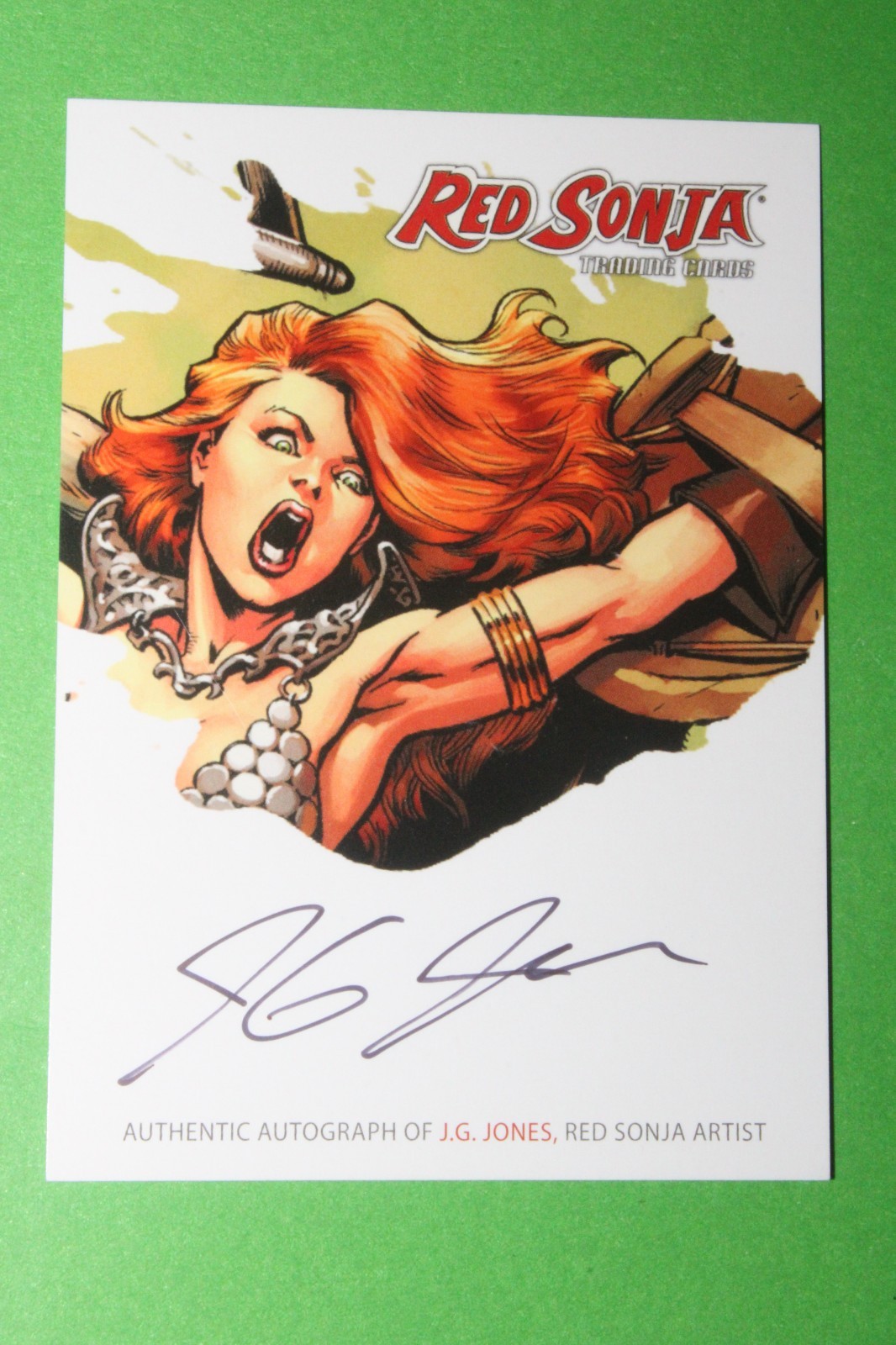 Red Sonja AUTOGRAPH RSA-JJC CARD J.G. Jones SIGNED San Diego Comic Con 2011