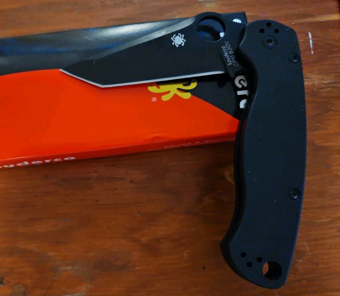 NIB*Unbranded 8.25″ Paramilitary 2 “Style” Repro.* CPM S30V Tanto Blade* Black*