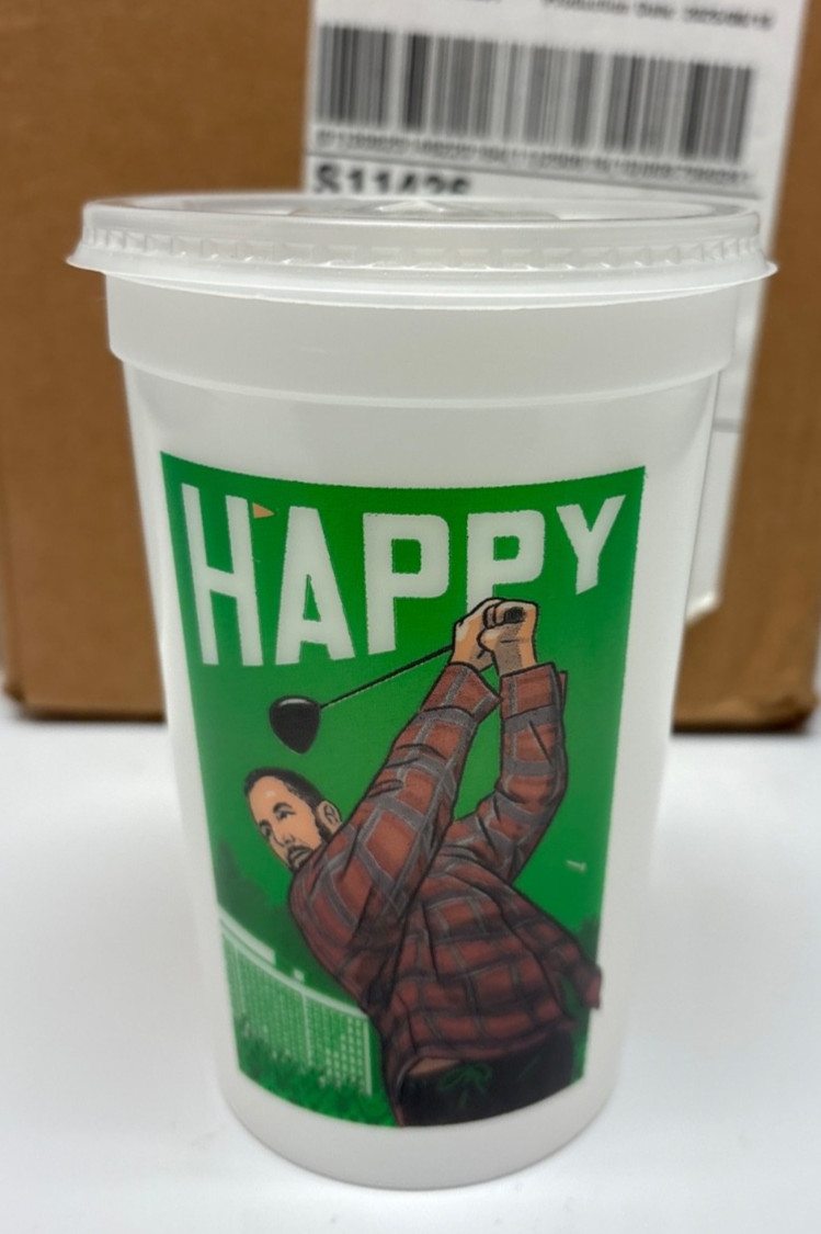Happy Gilmore 2 Subway Cup Happy New Plastic Cup Netflix Movie Adam Sandler