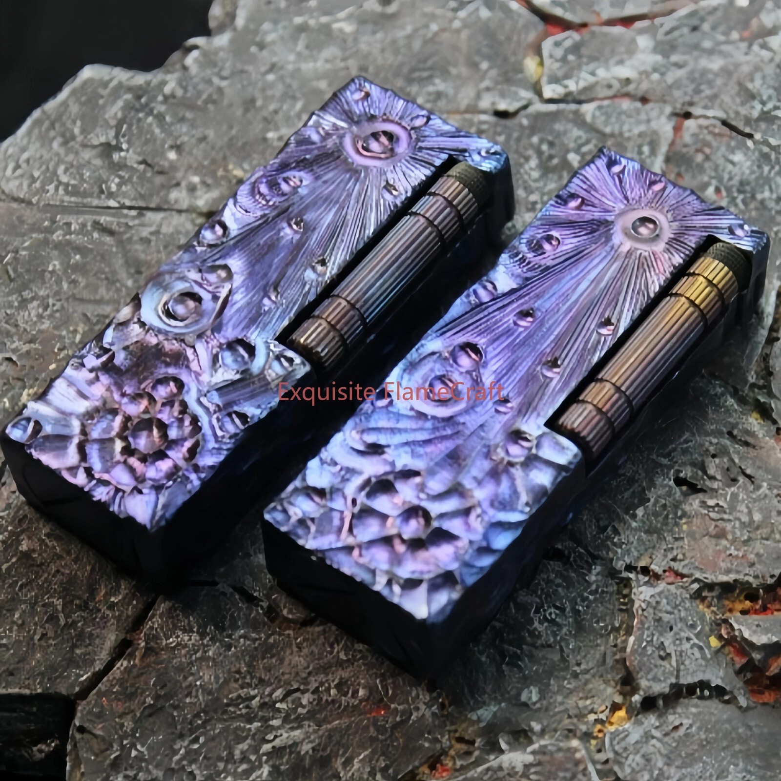 Handmade Titanium Alloy Vintage Retro Collectible Cigarette Lighter Gift For Men