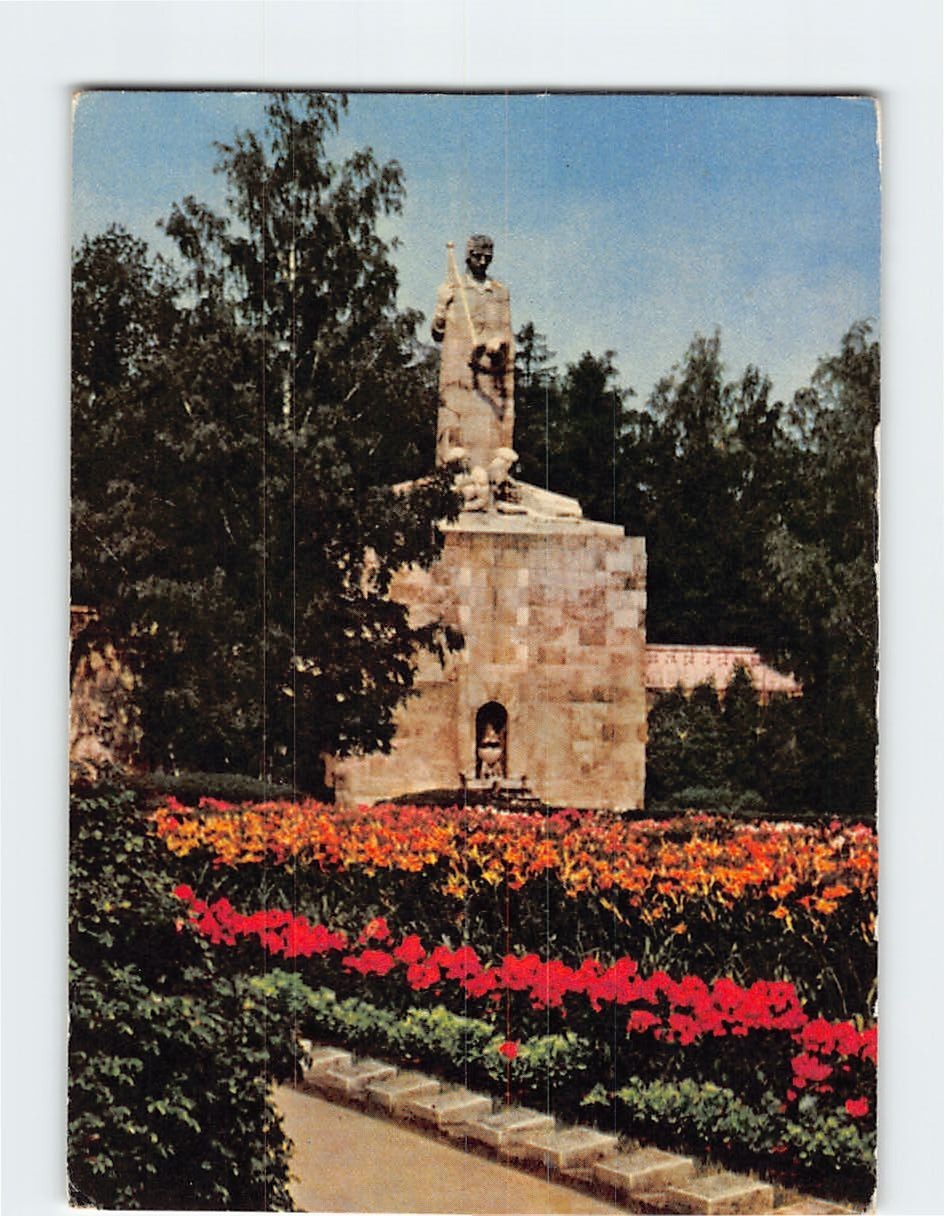 Postcard Warriors Cemetery Riga Latvia