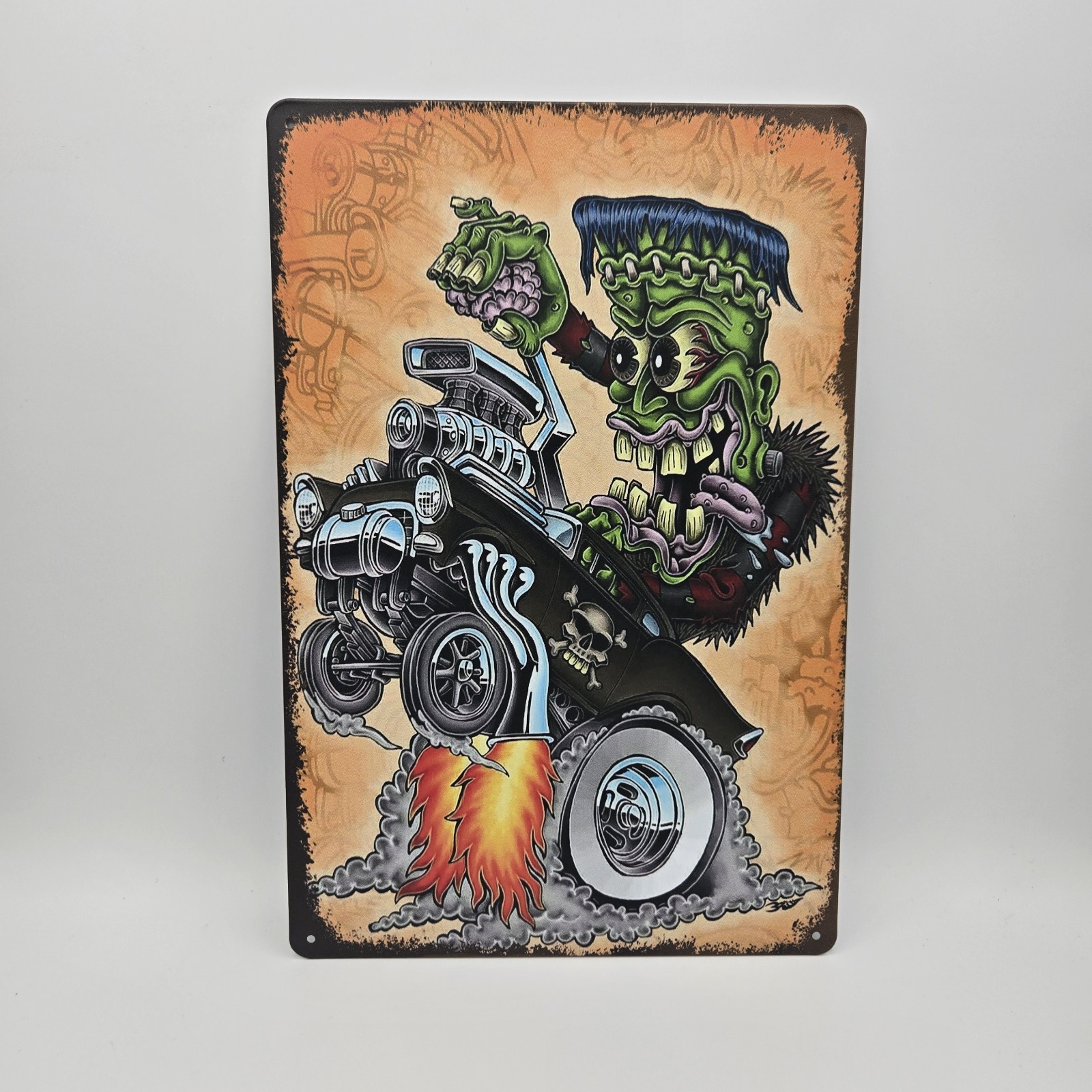 RAT FINK Style Tin Metal Sign