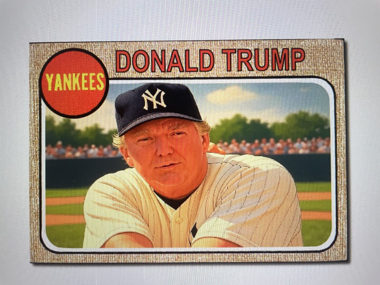 Donald Trump 2024 Custom ACEO Card 1968 Topps Baseball